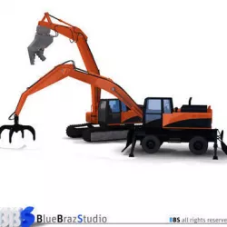 excavator collection 1 3D model