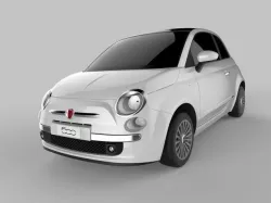 Fiat 500 2007  Autodesk Alias 3D model