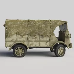 Fiat SPA CL-39 in camouflage design 3D model