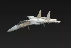 Fighter SU-33 Low-poly 3D model