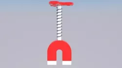 Flying Magnet With  Fidget Spinner  3D model