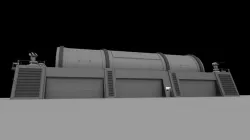 Futuristic Military Armory 3D model