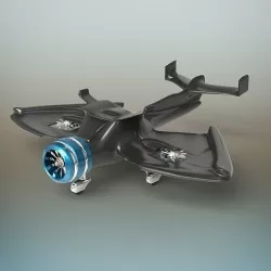 Futuristic Plane 3D model