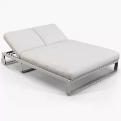 Gandia Blasco Flat chill bed with wheels 3D model