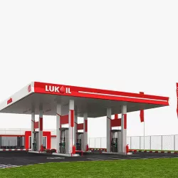 gas station 3D model
