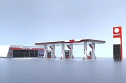 GAs station 3D model
