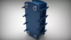 heat exchanger 3D model