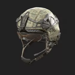 Helmet military Scifi Low-poly 3D model