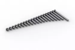 Hexagon head screw ISO 4017 DIN 933 3D model