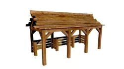 Horse Stable Game Ready Low-poly 3D model