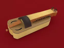Hurdy Gurdy Hieronymus Bosch Low-poly 3D model