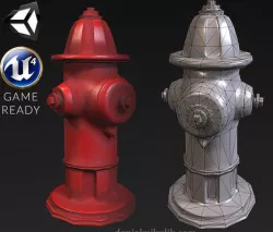 Hydrant -  PBR Textures Low-poly 3D model