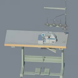 Industrial overlock Yamata FY757A 3D model