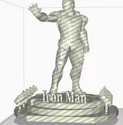 Iron Man with Led Spot STL Format 3D model
