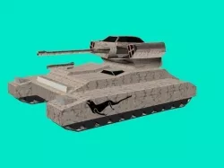 Juggernaut tank Low-poly 3D model