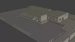 Layout 003 Restaurant Low-poly 3D model