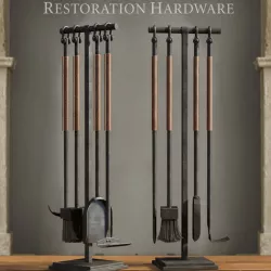 LEATHER RIVET HEARTH TOOL SET 3D model