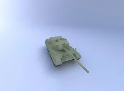 Leopard 1A4 Tank 3D model