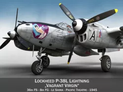 Lockheed P-38 Lightning - Vagrant Virgin 3D model