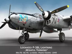 Lockheed P-38 Lightning - Wishful Thinking 3D model
