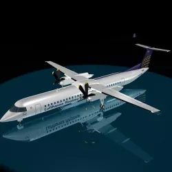 Lufthansa Regional DASH 8 - 400 3D model
