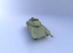 M10 Wolverine Tank, (76 mm) 3D model