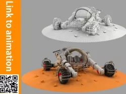 Mars rover 3D model