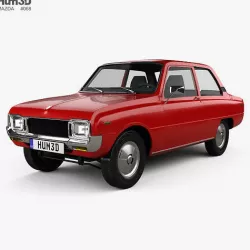 Mazda 1000 1973 3D model