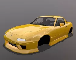 Mazda MX-5 Miata Arios Type 1 bodykit Low-poly 3D model