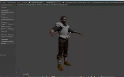 Medieval Character knight Low-poly 3D model