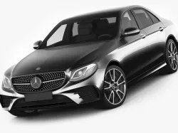 Mercedes E43 AMG 2017 sedan 3D model