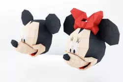 Mickey mouse and  Minnie mouse 3D model