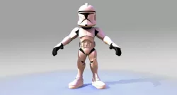 Mini Clone trooper 3D model