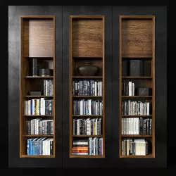 Modern bookcase 3D model