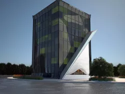 Modern Hospital Building  3D model