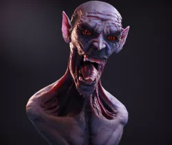 Monster Bust 3D model
