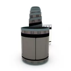 Motion Picture Film Roll 3D model