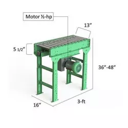 Motorized Roller Conveyor 3D model