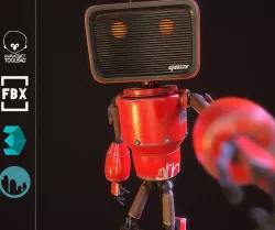 my little android G021 Low-poly 3D model