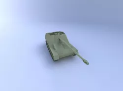 Nashorn Tank, (88 mm) 3D model