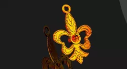 necklace lilia 3D model