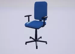 Office chair Low-poly 3D model