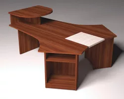 Office Desk Low-poly 3D model