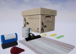 Office Stationery Low-poly 3D model