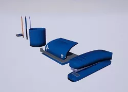 Office stationery pack 01 Low-poly 3D model