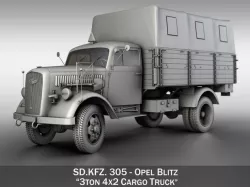 Opel Blitz - 3t Cargo truck  3D model