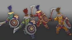 Orc Soldier Low-poly 3D model