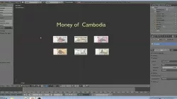 Paper - money models of Cambodia Low-poly 3D model