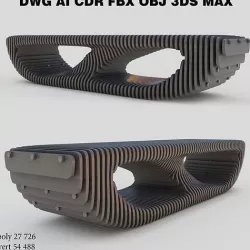 parametric bench 3D model