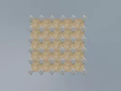 PAVING STONE OCTAGONALWITH CORNER SQUIRES 3D model